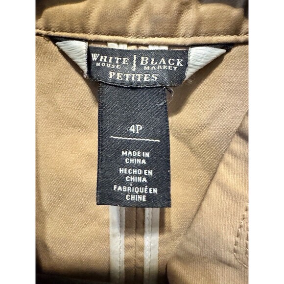 White House Black Market Womens Tan Jacket Size 4 - Picture 6 of 6